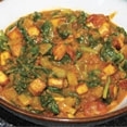 Saag Paneer (Spinach with Fresh Cheese)